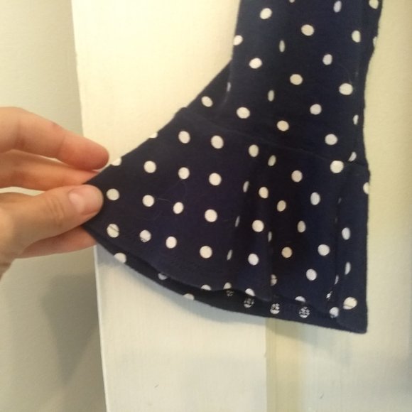 Ralph Lauren polka dot navy long-sleeve shirt - Picture 2 of 3